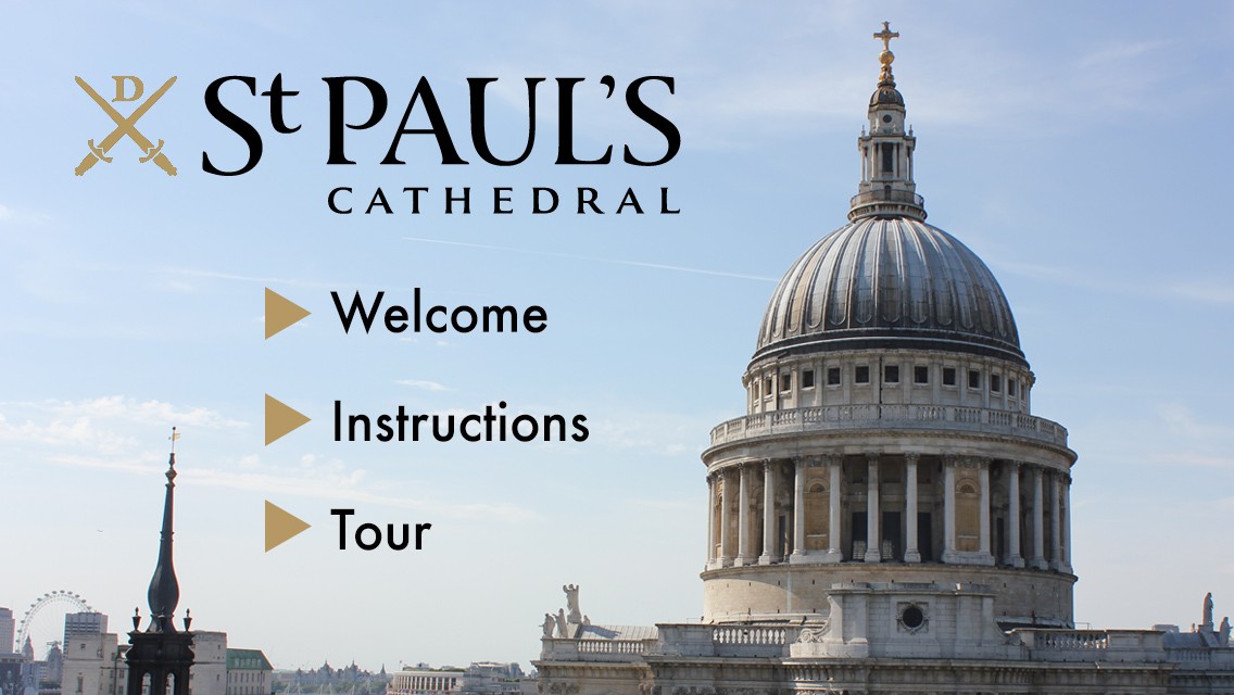 St Paul's Cathedral Welcome Screen