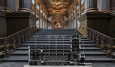 Homepage of Virtual Tour of Painted Hall